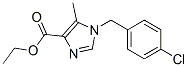 ETHYL 1-(4-CHLOROBENZYL)-5-METHYLIMIDAZOLE-4-CARBOXYLATE Structure