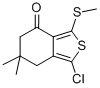 1-CHLORO-6,6-DIMETHYL-3-(METHYLTHIO)-4,5,6,7-TETRAHYDROBENZO[C]THIOPHEN-4-ONE Structure