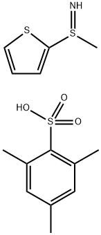 2-(METHYLSULFINOIMIDOYL)THIOPHENE 2,4,6-TRIMETHYLBENZENESULFONATE 구조식 이미지