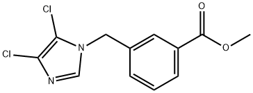 METHYL 3-(4,5-DICHLOROIMIDAZOL-1-YLMETHYL)BENZOATE Structure