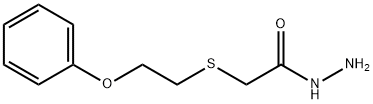 (2-PHENOXYETHYLTHIO)ACETIC ACID HYDRAZIDE Structure