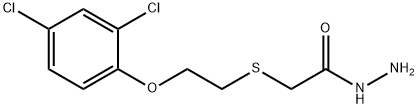 (2-(2,4-DICHLOROPHENOXY)ETHYL)THIOACETIC ACID HYDRAZIDE Structure