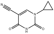 1-시클로프로필-2,4-디옥소-1,2,3,4-테트라히드로피리미딘-5-카르보니트릴 구조식 이미지