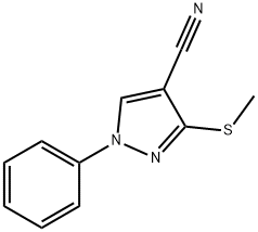 3-(METHYLTHIO)-1-PHENYL-1H-PYRAZOLE-4-CARBONITRILE Structure