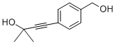 4-[4-(HYDROXYMETHYL)PHENYL]-2-METHYLBUT-3-YN-2-OL 구조식 이미지