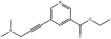 에틸5-[3-(DIMETHYLAMINO)PROP-1-YNYL]NICOTINATE 구조식 이미지
