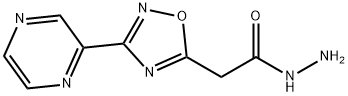 2-(3-PYRAZIN-2-YL-1,2,4-OXADIAZOL-5-YL)ETHANOHYDRAZIDE 구조식 이미지