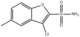 5-CHLORO-3-METHYLBENZO[B]THIOPHENE-2-SULFONAMIDE 구조식 이미지
