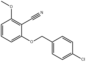 2-[(4-chlorobenzyl)oxy]-6-methoxybenzonitrile Structure