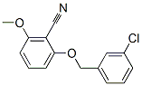 2-(3-Chlorobenzyloxy)-6-methoxybenzonitrile Structure