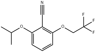 2-ISOPROPOXY-6-(2,2,2-TRIFLUOROETHOXY)BENZONITRILE Structure