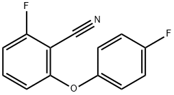 2-FLUORO-6-(4-FLUOROPHENOXY)BENZONITRILE Structure