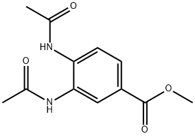 METHYL 3,4-DI(ACETYLAMINO)BENZOATE Structure