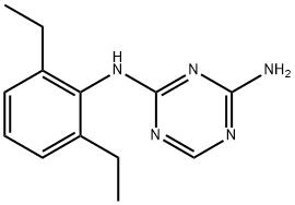 2-AMINO-4-(2,6-DIETHYLANILINO)-1,3,5-TRIAZINE Structure