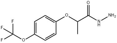 2-METHYL-2-[4-(TRIFLUOROMETHOXY)PHENOXY]ACETIC ACID HYDRAZIDE Structure