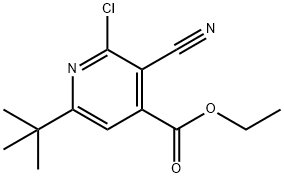 ETHYL 6-(TERT-BUTYL)-2-CHLORO-3-CYANOISONICOTINATE Structure