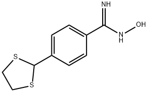 4-(1,3-DITHIOLAN-2-YL)-N'-HYDROXYBENZENECARBOXIMIDAMIDE Structure