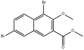 METHYL 4,7-DIBROMO-3-METHOXY-2-NAPHTHOATE 구조식 이미지