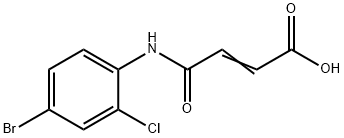 4-(4-BROMO-2-CHLOROANILINO)-4-OXOBUT-2-ENOIC ACID Structure
