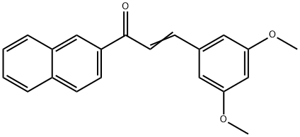 3-(3,5-DIMETHOXYPHENYL)-1-(2-NAPHTHYL)PROP-2-EN-1-ONE 구조식 이미지