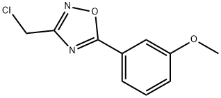 3-(클로로에틸)-5-(3-메톡시페닐)-1,2,4-옥사디아졸 구조식 이미지