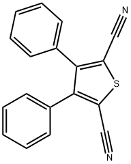 3,4-Diphenylthiophene-2,5-dicarbonitrile, 97% 구조식 이미지