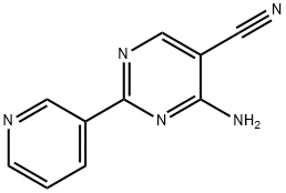 4-Amino-2-(3-pyridyl)pyrimidine-5-carbonitrile Structure