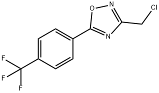 3-(хлорметил)-5-[4-(трифторметил)фенил]-1,2,4-оксадиaзол структурированное изображение