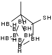 1,2-DICARBADODECABORANE(12)-1-THIOL, 2-METHYL- Structure