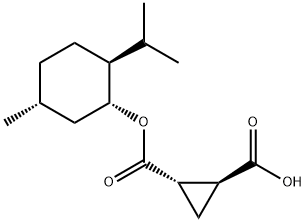(1S,2S)-2-(((1R,2S,5R)-2-isopropyl-5-Methylcyclohexyloxy)carbonyl)cyclopropanecarboxylic acid Structure