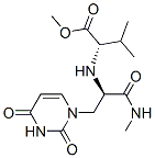 L-Valine, N-[1-[(3,4-dihydro-2,4-dioxo-1(2H)-pyrimidinyl)methyl]-2-(methylamino)-2-oxoethyl]-, methyl ester, (R)- (9CI) Structure