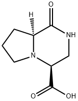 Pyrrolo[1,2-a]pyrazine-4-carboxylic acid, octahydro-1-oxo-, (4S-trans)- (9CI) Structure