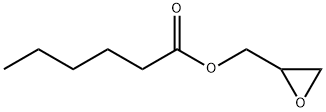 Hexanoic acid oxiranylmethyl ester Structure