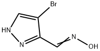 4-BROMO-1H-PYRAZOLE-3-CARBALDEHYDE OXIME, TECH. 구조식 이미지