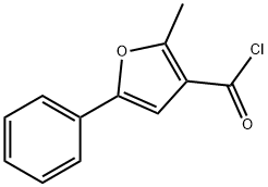 2-METHYL-5-PHENYLFURAN-3-CARBONYL CHLORIDE 구조식 이미지