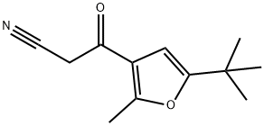 3-[5-(TERT-BUTYL)-2-METHYL-3-FURYL]-3-OXOPROPANENITRILE 구조식 이미지