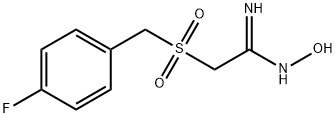 2-(4-FLUOROBENZYLSULFONYL)ACETAMIDOXIME 구조식 이미지