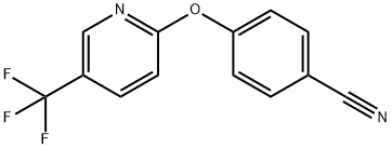 2-(4-CYANOPHENOXY)-5-(TRIFLUOROMETHYL)PYRIDINE 구조식 이미지