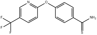 4-[5-(TRIFLUOROMETHYL)PYRID-2-YLOXY]THIOBENZAMIDE Structure