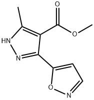 METHYL 5-ISOXAZOL-5-YL-3-METHYL-1H-PYRAZOLE-4-CARBOXYLATE 구조식 이미지