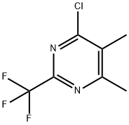 4-CHLORO-5,6-DIMETHYL-2-(TRIFLUOROMETHYL)PYRIMIDINE 구조식 이미지