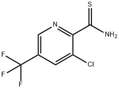 3-CHLORO-5-(TRIFLUOROMETHYL)PYRIDINE-2-THIOCARBOXAMIDE 구조식 이미지