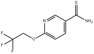 6-(2,2,2-TRIFLUOROETHOXY)PYRIDINE-3-THIOCARBOXAMIDE Structure