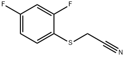 (2,4-DIFLUOROPHENYLTHIO)ACETONITRILE 구조식 이미지