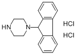 1-(9H-FLUOREN-9-YL)피페라진이염화물 구조식 이미지