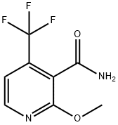 2-METHOXY-4-(트리플루오로메틸)피리딘-3-CARBOXAMIDE 구조식 이미지