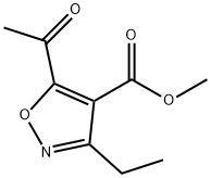 METHYL 5-ACETYL-3-ETHYLISOXAZOLE-4-CARBOXYLATE Structure