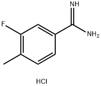 3-FLUORO-4-METHYLBENZAMIDINE HYDROCHLORIDE Structure