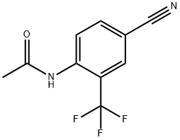 4-CYANO-2-(TRIFLUOROMETHYL)ACETANILIDE Structure