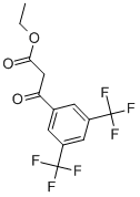 ETHYL 3-[3,5-DI(TRIFLUOROMETHYL)PHENYL]-3-OXOPROPANOATE 구조식 이미지